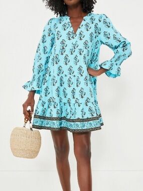 Tuckernuck tnuck TropicalTurquoise bouquet kenzo Mini Dress Boho, Beach Resort